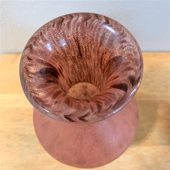 Pair of Frosted Glass Vases - Picture 3 of 5